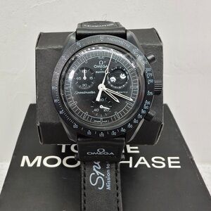 Swatch X Omega MoonSwatch Mission To The Moonphase - New Moon Watch